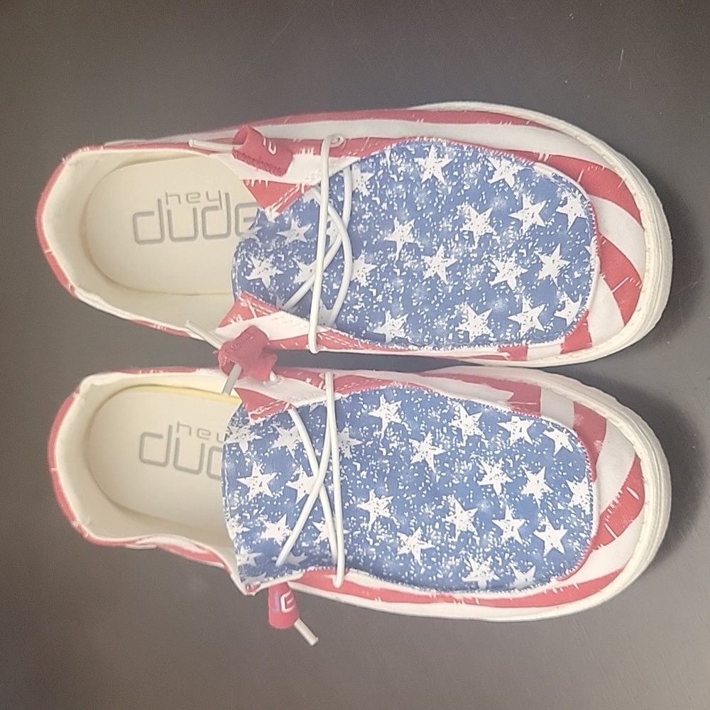 Hey Dude Wendy Star Spangled Women's Size 10